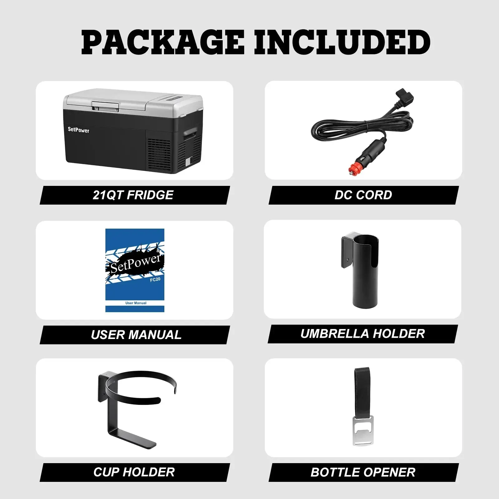 Setpower FC20 Car Refrigerator 12 Volt Fridge Freezer for Van 21Qt - Image 11