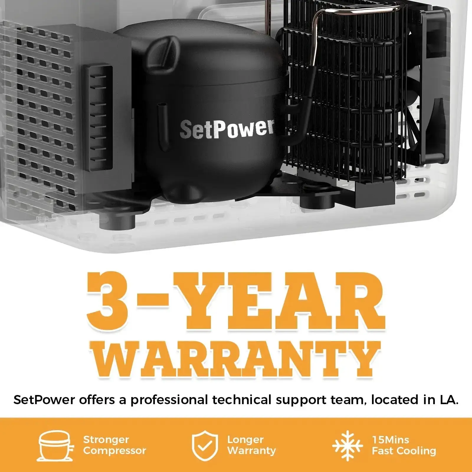Setpower MC20 12 Volt Fridge for Camper Electric Cooler for Car 21Qt - Image 8