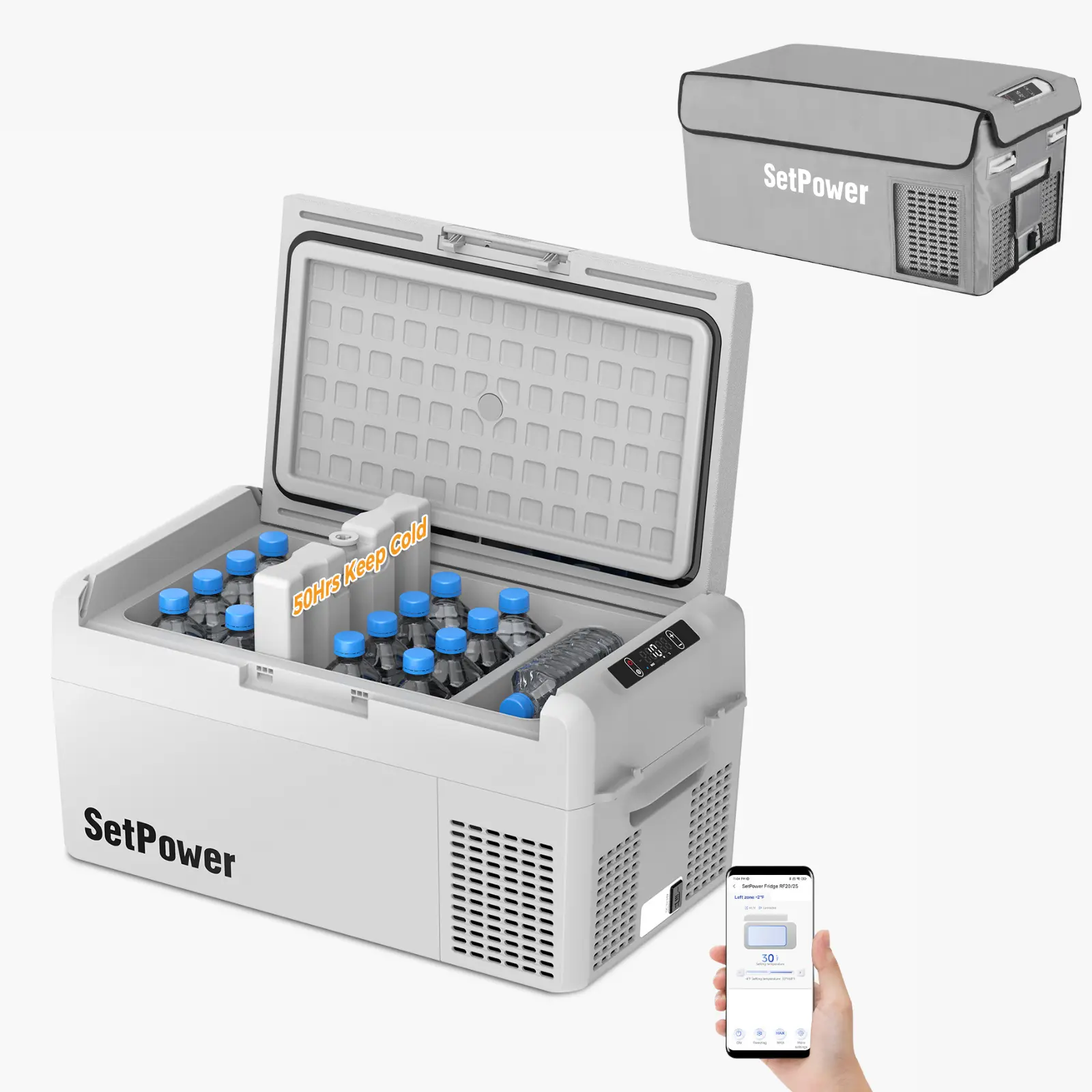 Setpower RF20 Car Cooler 21Qt Electric Fridge Freezer for Tesla Road Trips - Image 10