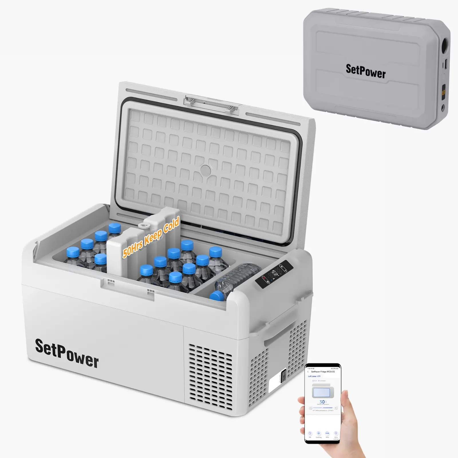 Setpower RF20 Car Cooler 21Qt Electric Fridge Freezer for Tesla Road Trips - Image 11