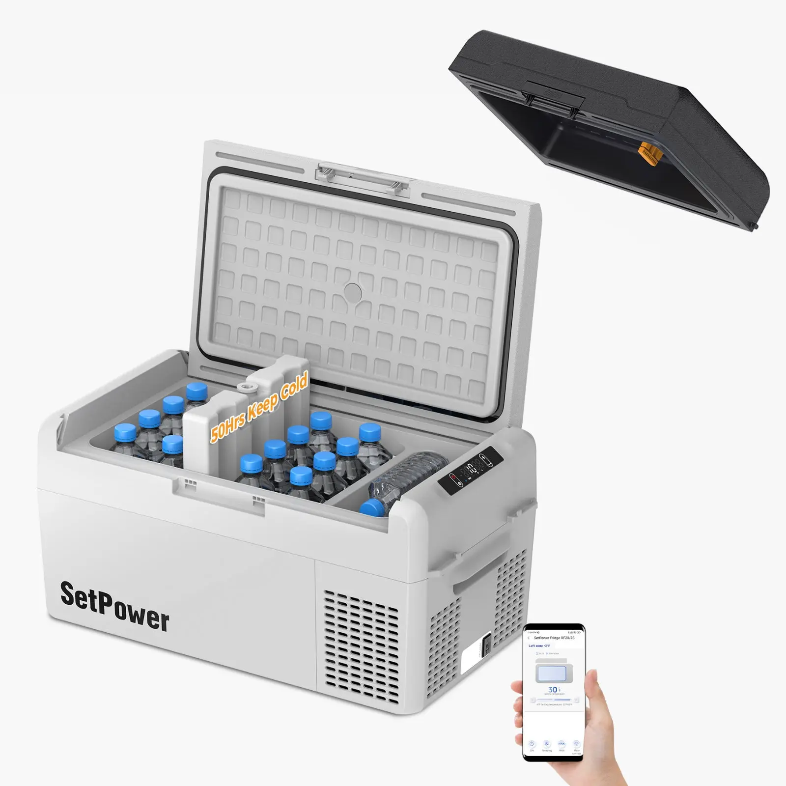 Setpower RF20 Car Cooler 21Qt Electric Fridge Freezer for Tesla Road Trips - Image 7