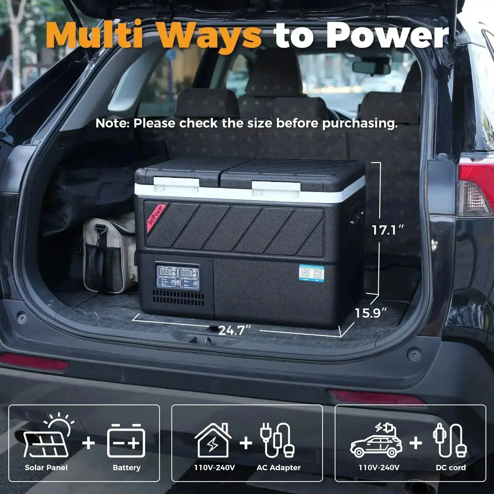 Setpower DT45 Car Refrigerator Cooler 12V Freezer With Battery Slider - Image 8