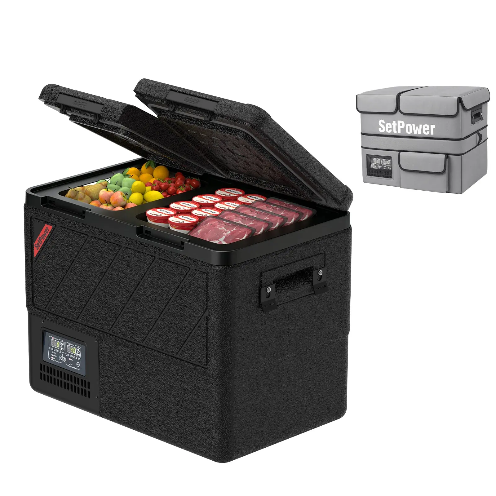 New Colour New Upgrade | Setpower DT45 Dark Black 12v Fridge Portable Refrigerator 48QT - Image 9