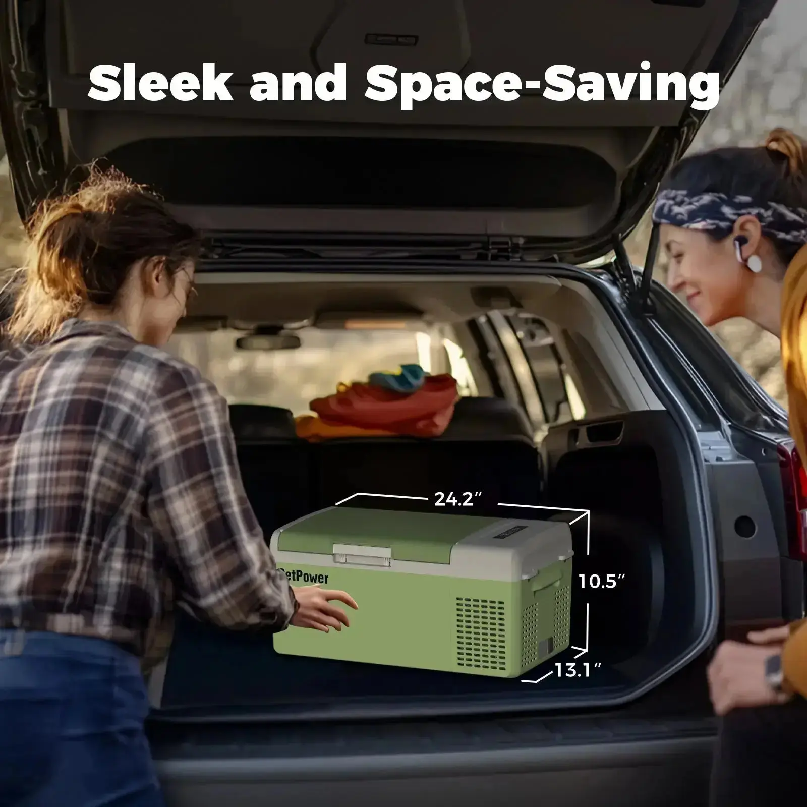 Setpower FC15 Portable Refrigerator Freezer Car Refrigerator 15.8Qt Green - Image 8