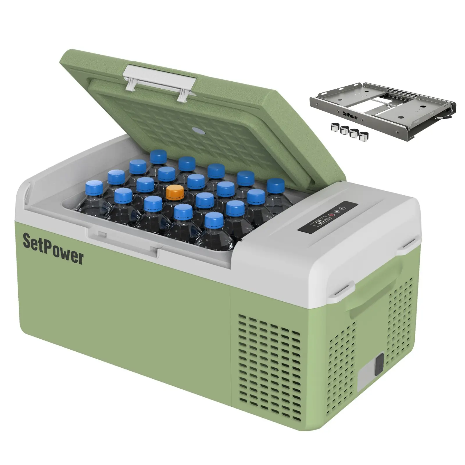 Setpower FC15 Portable Refrigerator Freezer Car Refrigerator 15.8Qt Green - Image 12