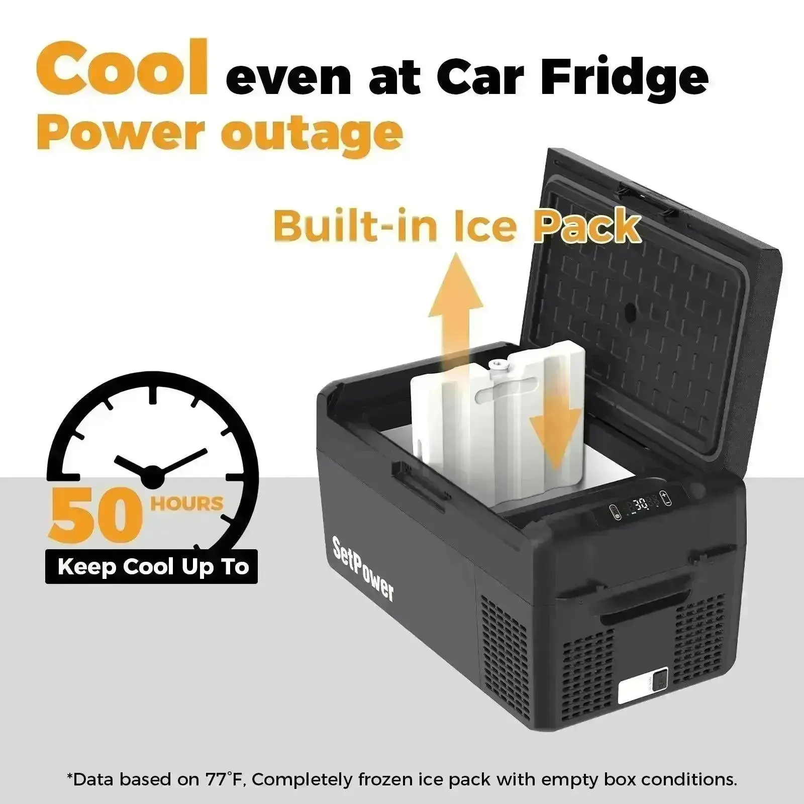 Setpower RF20 Electric Cooler 12 Volt Freezer Car Refrigerator 21Qt - Image 3