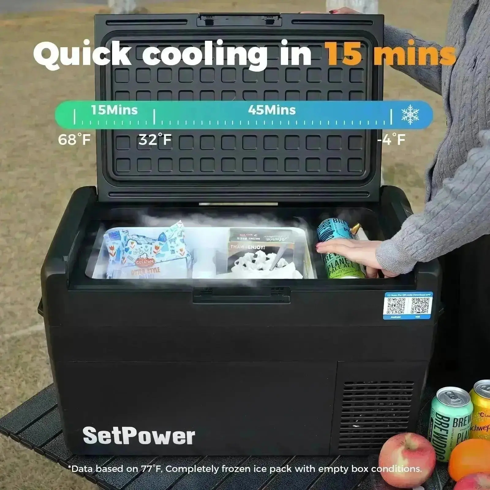 Setpower RF20 Electric Cooler 12 Volt Freezer Car Refrigerator 21Qt - Image 8