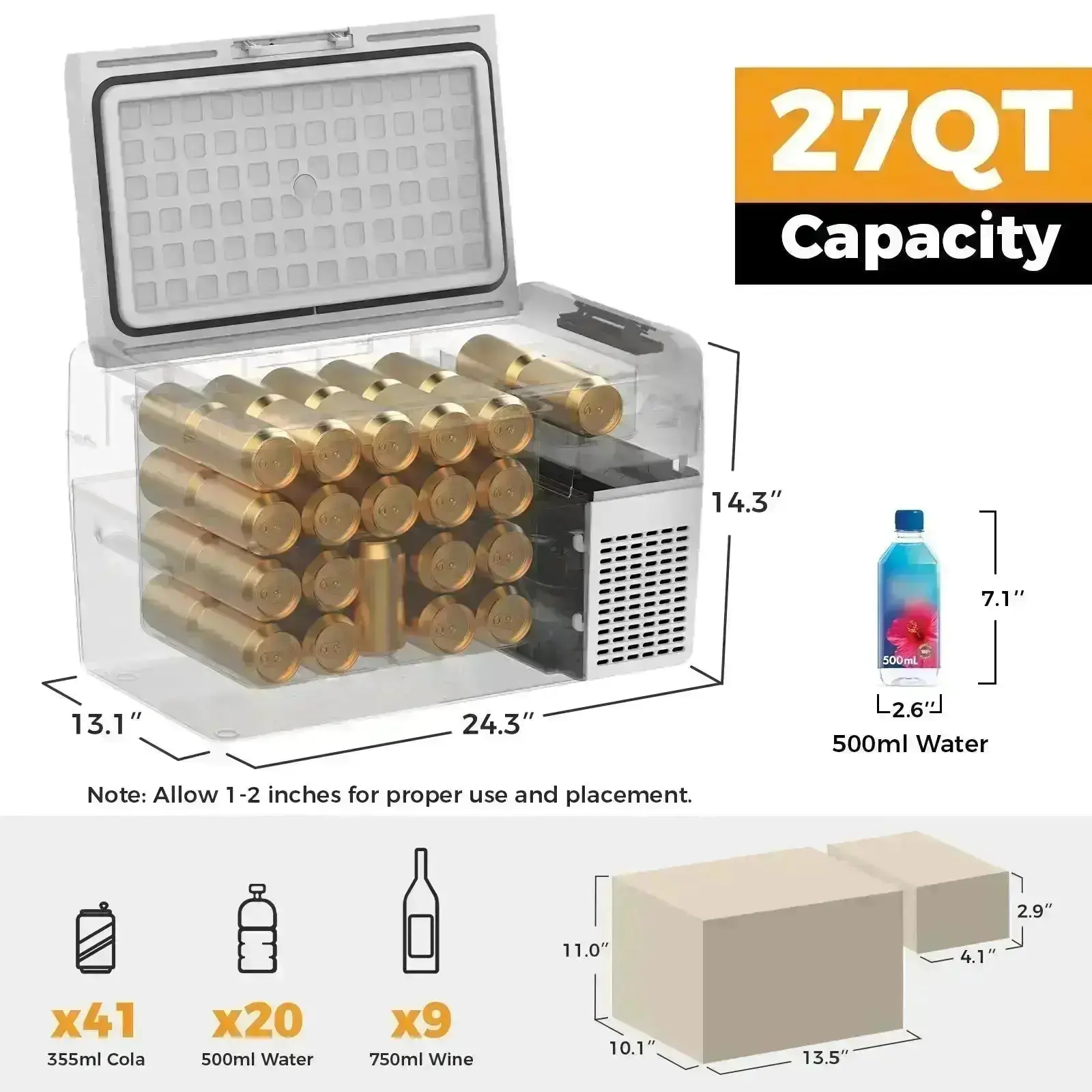 Setpower RF20 Electric Cooler 12 Volt Freezer Car Refrigerator 21Qt - Image 9