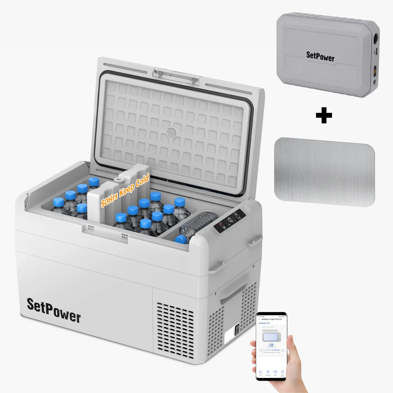 SetPower RF25 12V Car Cooler 27Qt Electric Fridge for Tesla Road Trips - Image 12