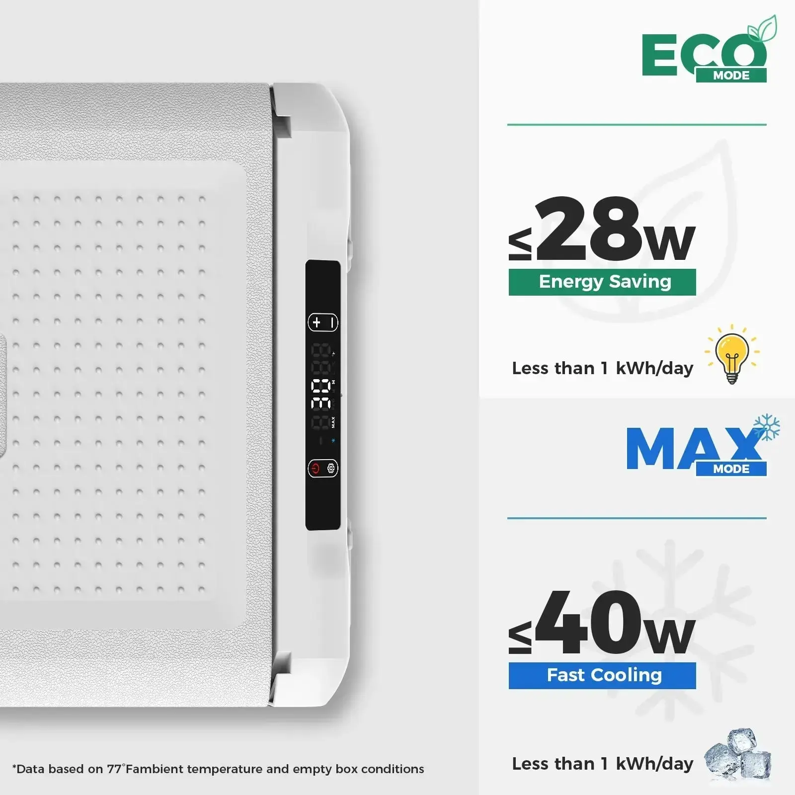 Setpower RF20 Car Cooler 21Qt Electric Fridge Freezer for Tesla Road Trips - Image 4